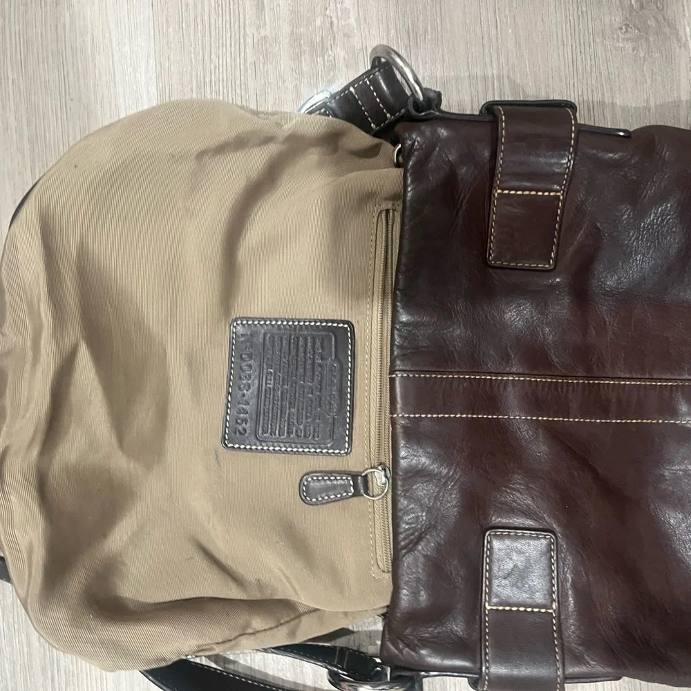 Vintage Coach Y2K Brown Leather Soho Duffle Shoulder/Crossbody Bag 1452